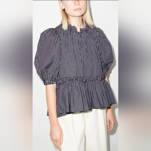 Brogger Helle Tops - Brogger Helle Ruffle Neck Top $360